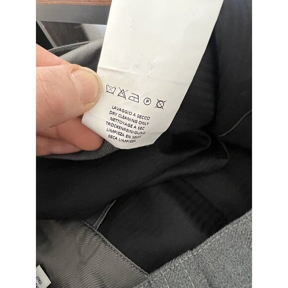 RE/DONE 50’s Straight Leg Grey Trouser Pant Size 26 Made Italy New NWTS Cuffed G - Picture 13 of 13